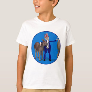 T-shirt Oncle Sam aime les ânes