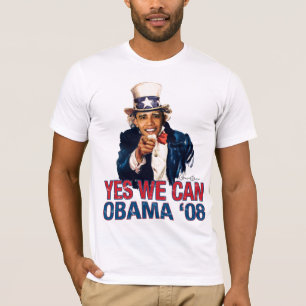 T-shirt Oncle Sam - Barack Obama 08 OUI NOUS POUVONS