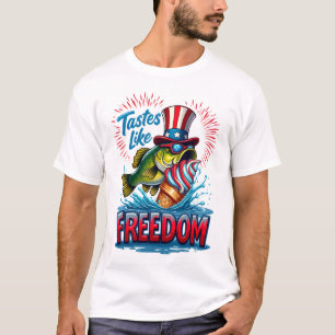 T-shirt Oncle Sam Bass a un goût de liberté