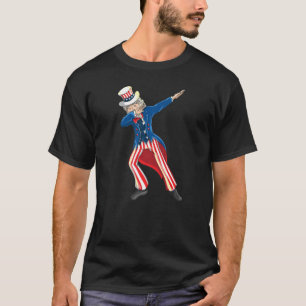 T-shirt Oncle Sam Dabbing Oncle patriotique Sam Dab