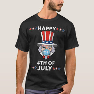 T-shirt Oncle Sam Dans Un Masque 4 juillet