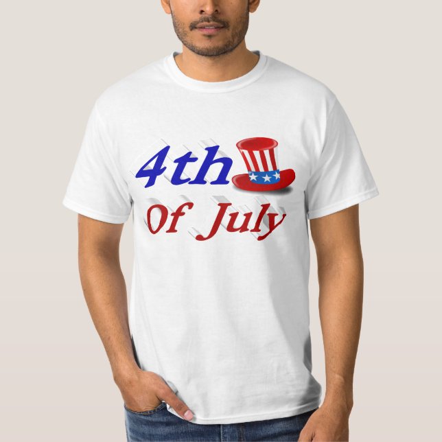 T-shirt Oncle Sam du 4 juillet (Devant)
