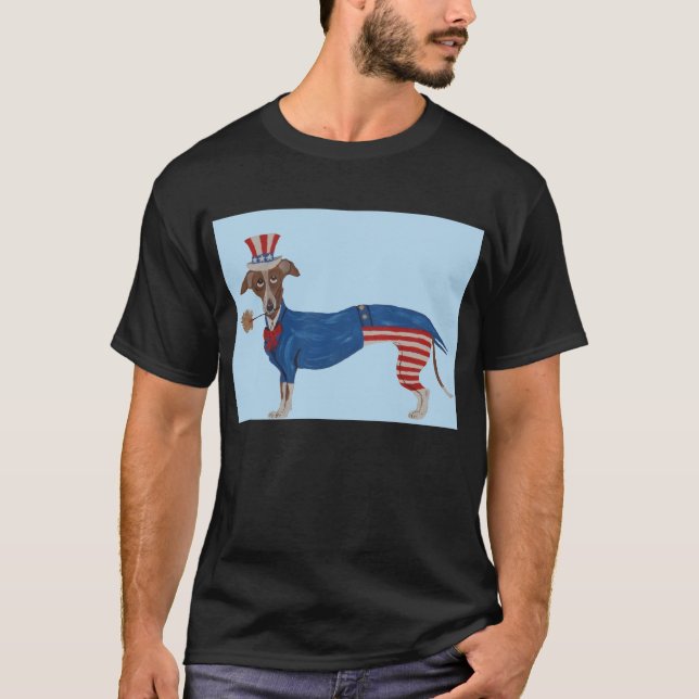 T-shirt Oncle Sam Greyhound (Devant)