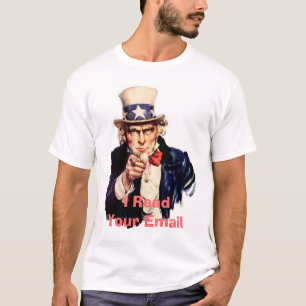 T-shirt Oncle Sam, j'ai lu votre email