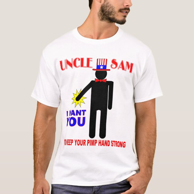 T-SHIRT ONCLE SAM, JE VOUS VEUX (Devant)