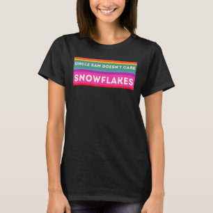 T-shirt ONCLE SAM NE SE SOUCIE PAS DES FLAKES DE NEIGE Drô