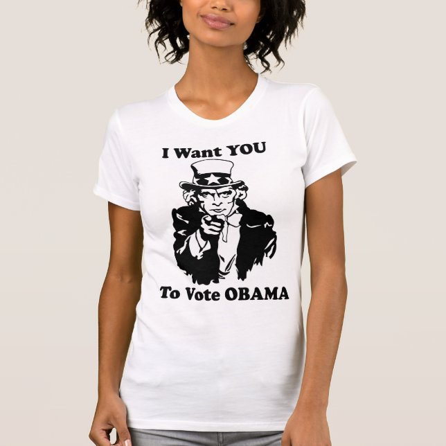 T-shirt Oncle Sam Obama (Devant)