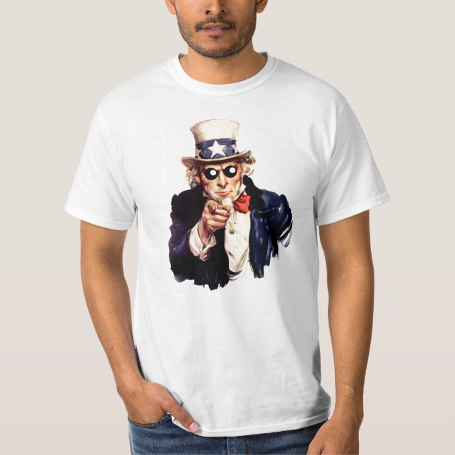 T-shirt Oncle Sam Toby Eyes (Devant)