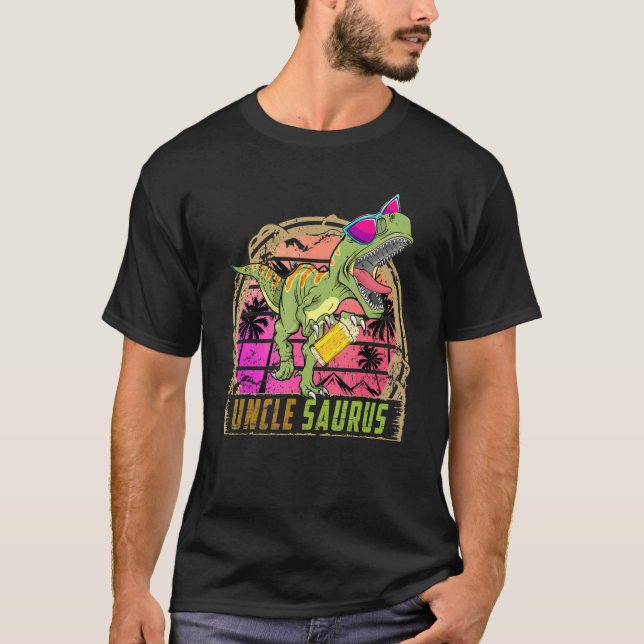 T-shirt Oncle Saurus Hommes Oncle Saurus Rex fête d'annive (Devant)