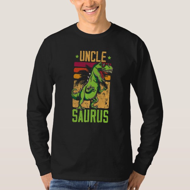 T-shirt Oncle Saurus Rex Dinosaure Correspondant pour Homm (Devant)