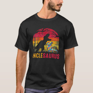 T-shirt Oncle Saurus Rex Sensibilisation sur l'autisme Din