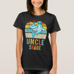 T-shirt Oncle Shark Shirt Shark Family Joyeuse fête des mè<br><div class="desc">Uncle Shark Shirt Shark Family Joyeuse fête des mères Vintage</div>