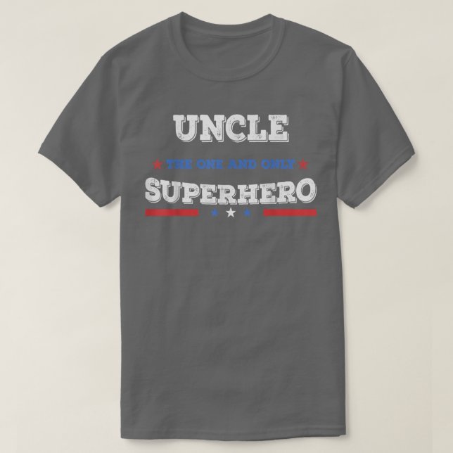 T-shirt Oncle Superdad superhero superpère père héros père (Design devant)