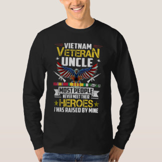 T-shirt Oncle vétéran du Vietnam élevé par mon héros Vété