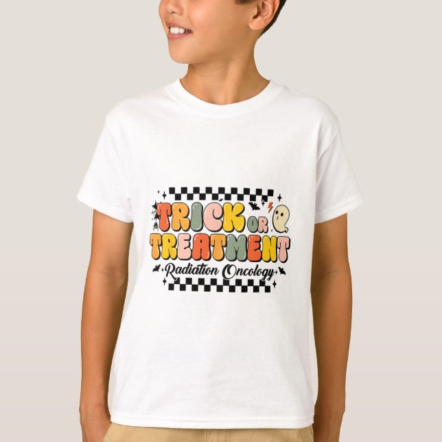 T-shirt Oncologie Du Rayonnement De Tac Ou De Traitement H (Devant)
