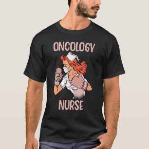T-shirt Oncologie Infirmière Boxe Gants Fighter