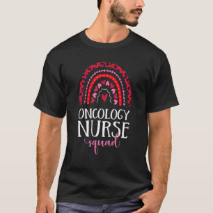 T-shirt Oncologie Infirmière Squad Arc-en-ciel Leopard Inf