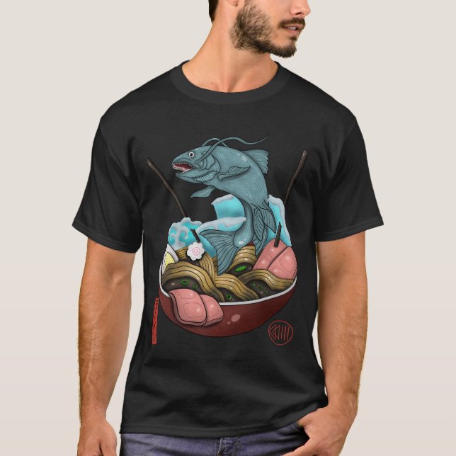 T-shirt Onde de rampe de poisson (Devant)