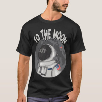 T-shirt Onde Xrp À L'Astronaut De La Lune