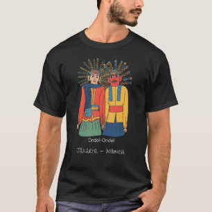 T-shirt Ondel Ondel Chiffre de marionnettes Jakarta Indoné