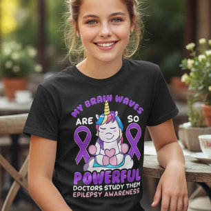 T-shirt Ondes cérébrales d'épilepsie de licorne drôle