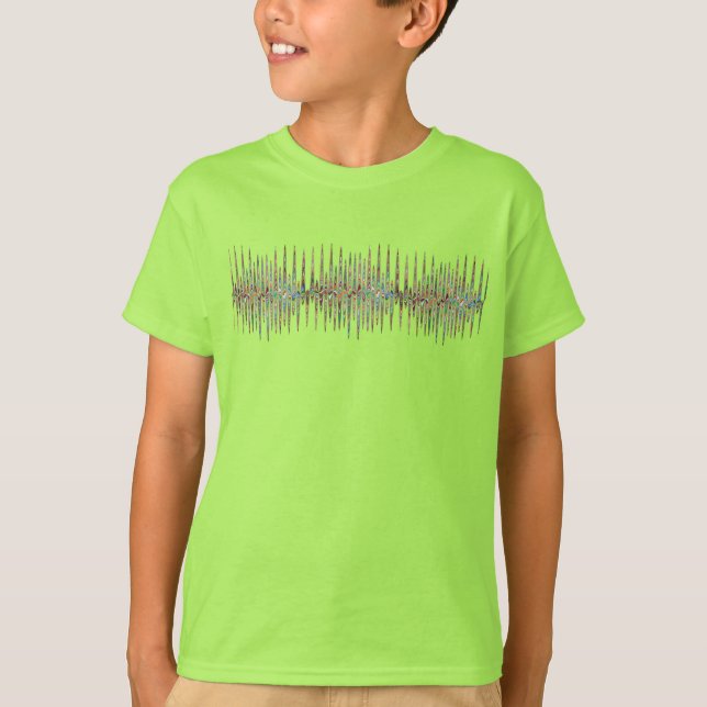 T-shirt Ondes sonores psychédéliques - spectre de couleurs (Devant)