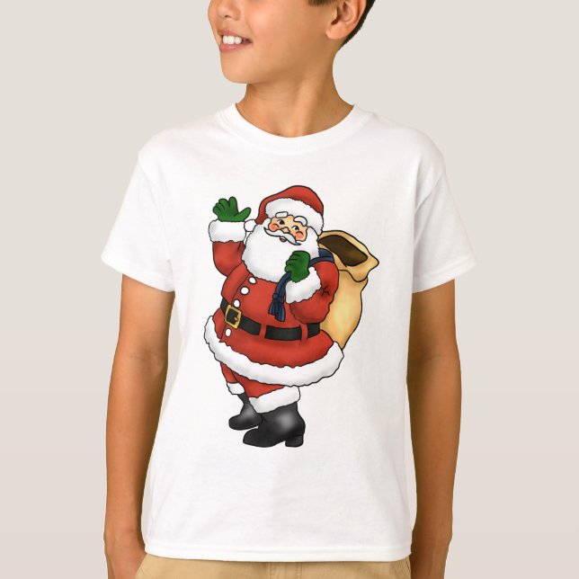T-shirt Ondulation heureuse du père noël (Devant)