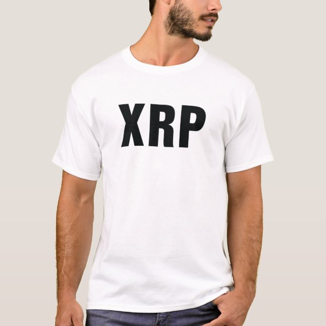 T-shirt Onduleur numérique de chaîne de blocage XRP Black  (Devant)