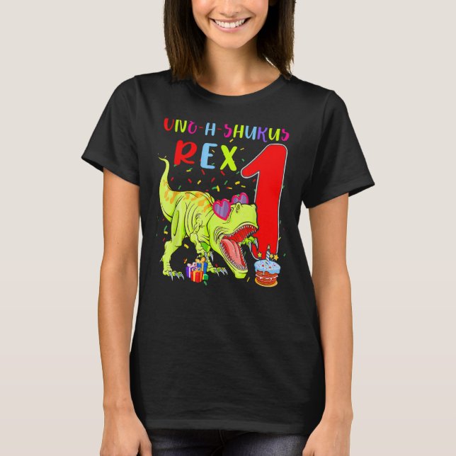 T-shirt One A Saurus 1 Rex T rex Dinosaures Lunettes de so (Devant)