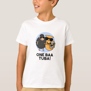 T-shirt One Baa Tuba Funny Music Sheep Pun