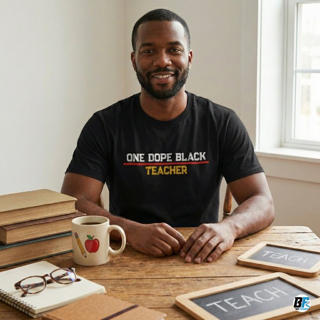 T-shirt One Dope Black Teacher African American Educator (Créateur téléchargé)
