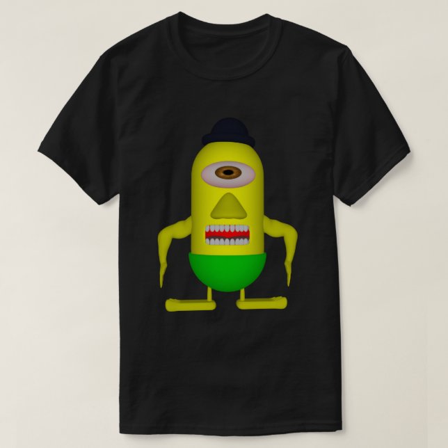 T-shirt One-Eyed Miniman (Design devant)