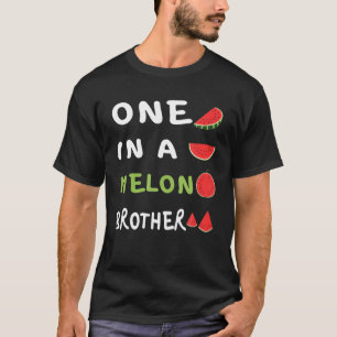 T-shirt One in A Melon Brother Funny Watermelon Family Mat