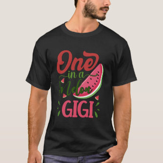 T-shirt One In A Melon Gigi Watermelon Family Bday Py
