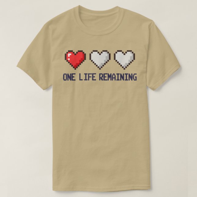 T-shirt One Life Reste Jeux Vidéo Jeux Drôle (Design devant)