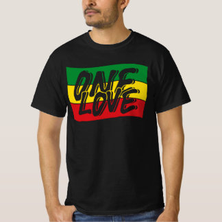 T-shirt One Love Drapeau Reggae Rasta
