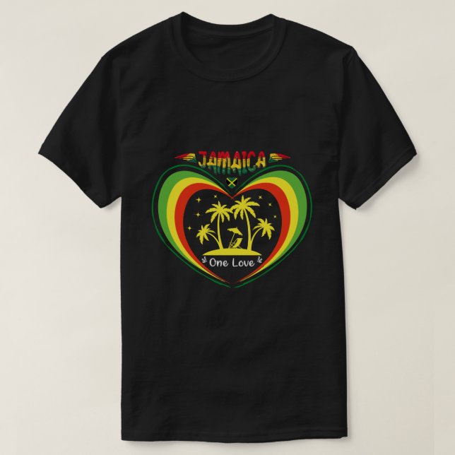T-shirt One Love Jamaica Shirt - Jamaica Pride (Design devant)