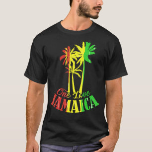T-shirt One Love Jamaïque Caribbean Vacances Reggea Feel V