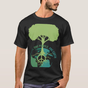 T-shirt One Love One People One Earth Happy Jour des terre
