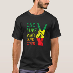 T-shirt One Love Pride Jamaïque Caraïbes Rasta Vacances
