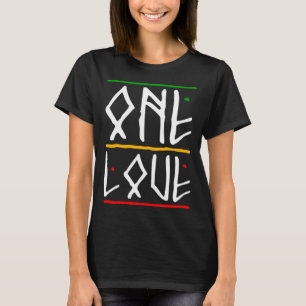 T-shirt One Love Rasta Colours Reggae