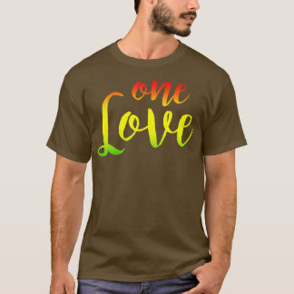 T-shirt One Love Rasta Reggae Roots Vêtements Pas de guerr