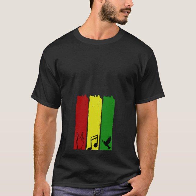 T-shirt One Love Reggae Music (Devant)