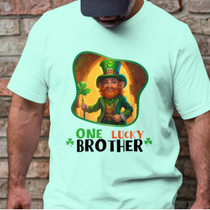 T-shirt One Lucky Brother - Irish Blessings