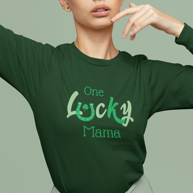 T-shirt One Lucky Mama | Saint-Patrick personnalisable (Créateur téléchargé)