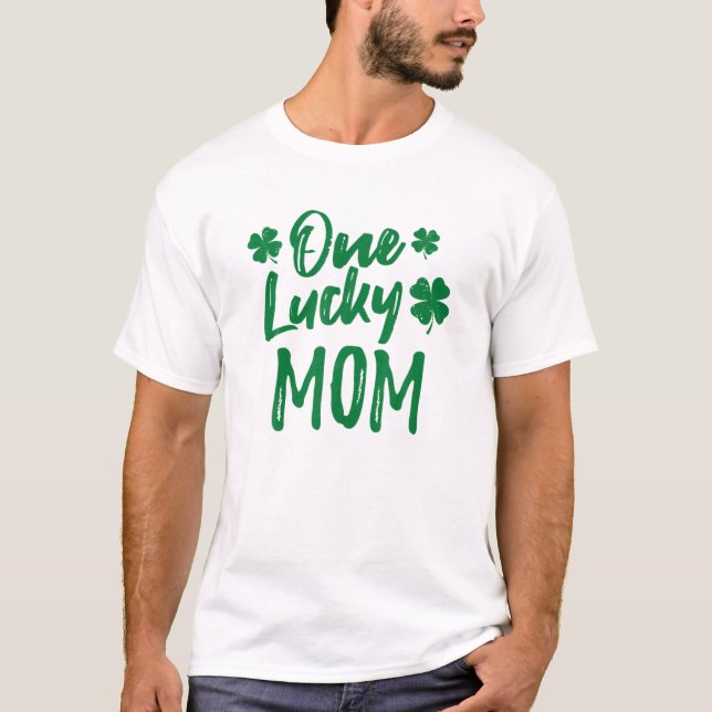 T-shirt One Lucky Maman St. Patrick (Devant)