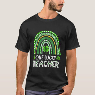 T-shirt One Lucky Shamrock Teacher St Patrickâ€™S Day Appr