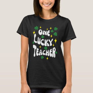 T-shirt One Lucky Teacher