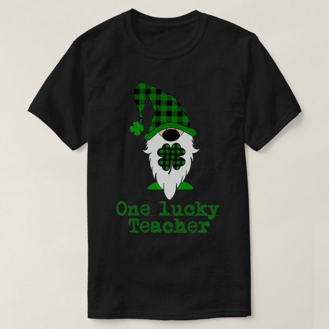 T-shirt One Lucky Teacher Women's St Patricks Day St (Design devant)
