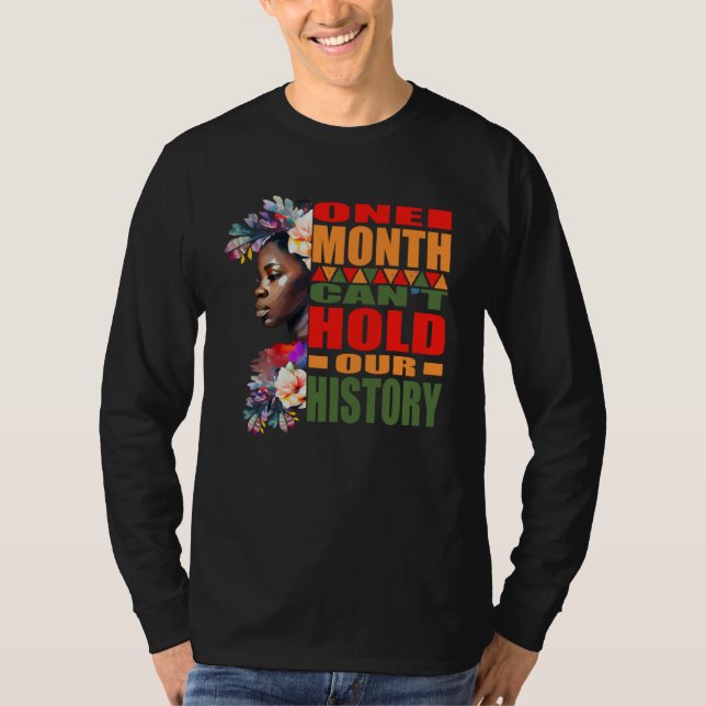 T-shirt One Month Can't Hold Our History Black Women (Devant)